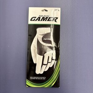 Top Flite Gamer‎ Men's Cadet Left Golf Glove Large White and Black New